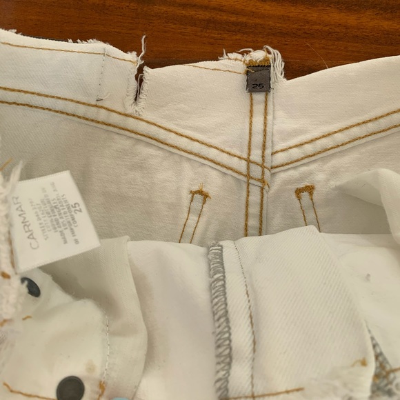 LF CARMAR Jean White Distressed Skirt - Picture 7 of 10